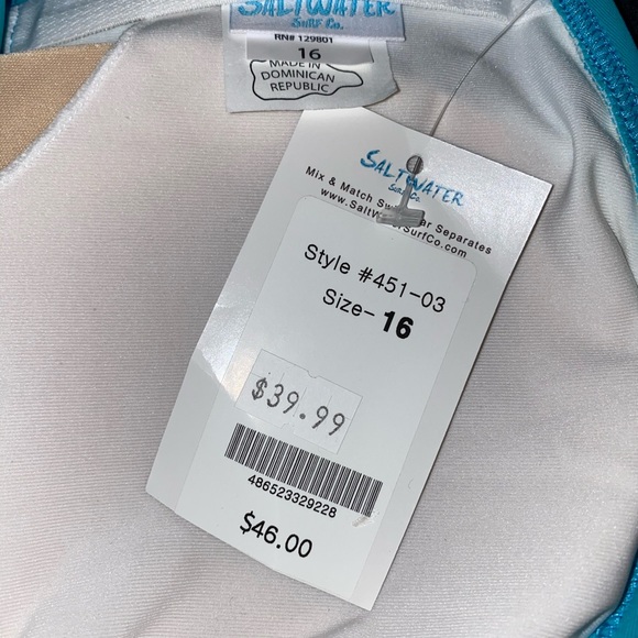 BNWT Saltwater Surf Co Tankini w/ Skirt ~PB2 - Picture 3 of 4
